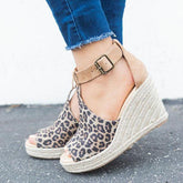 Wedges Adjustable Buckle Sandals Oshnow